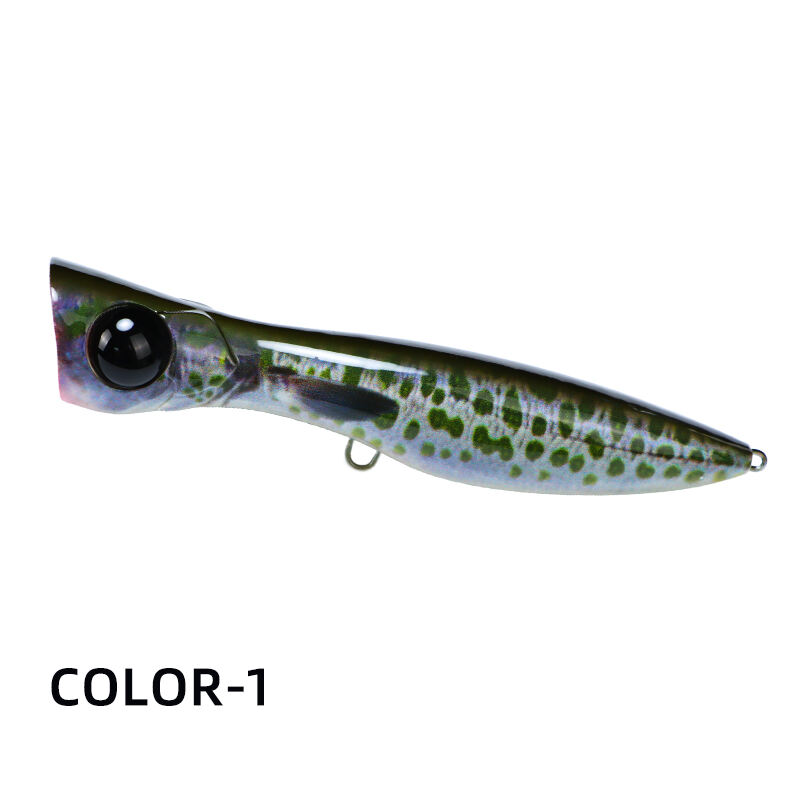 150mm big game saltwater popper trolling lure 3D eyes printing 605
