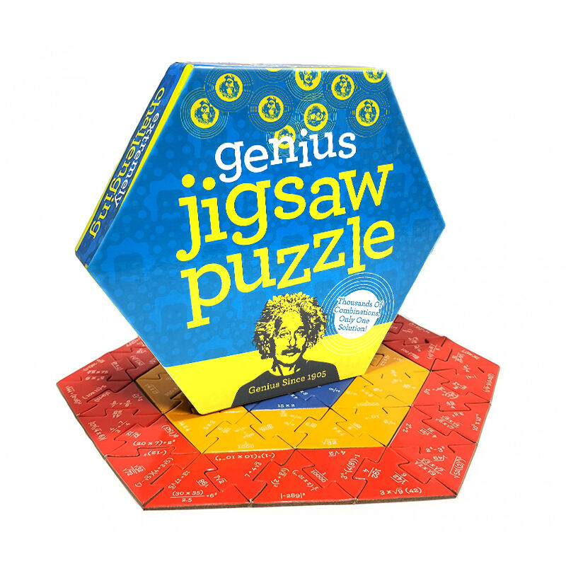 Wholesale Custom Puzzles Irregular Shape math Jigsaw Puzzle With Box Packaging