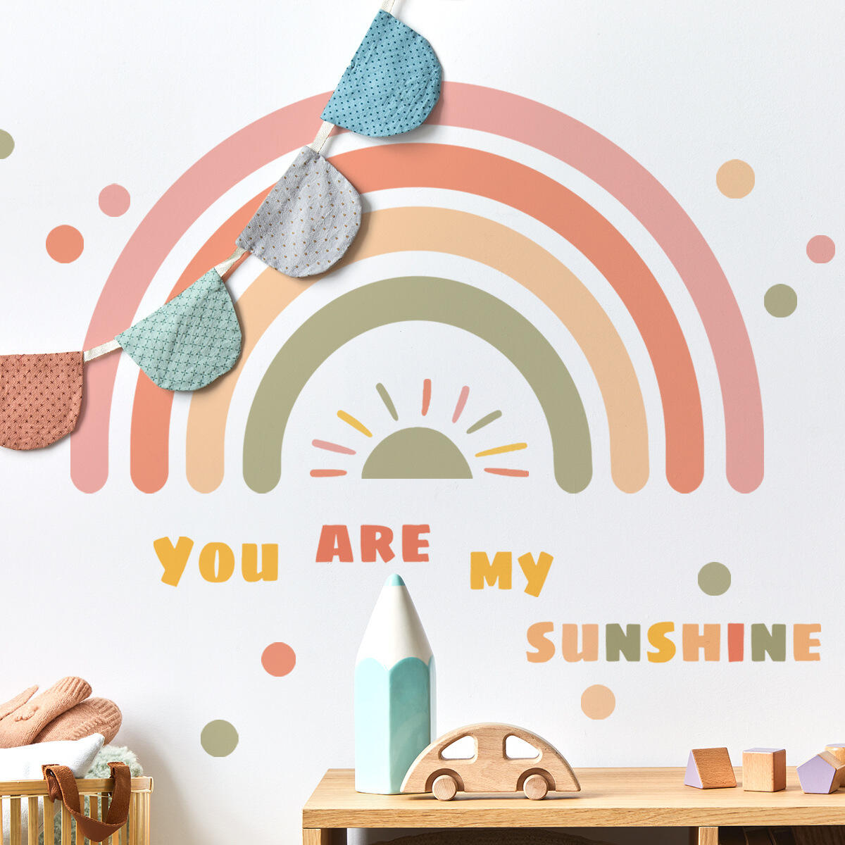 Wholesale Custom Wall Stickers PVC Cartoon Decorative Kids Nursery Wall Stickers for Bedroom