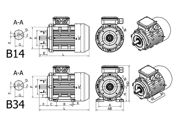 HMA-B14,B34电机外型安装尺寸图.jpeg