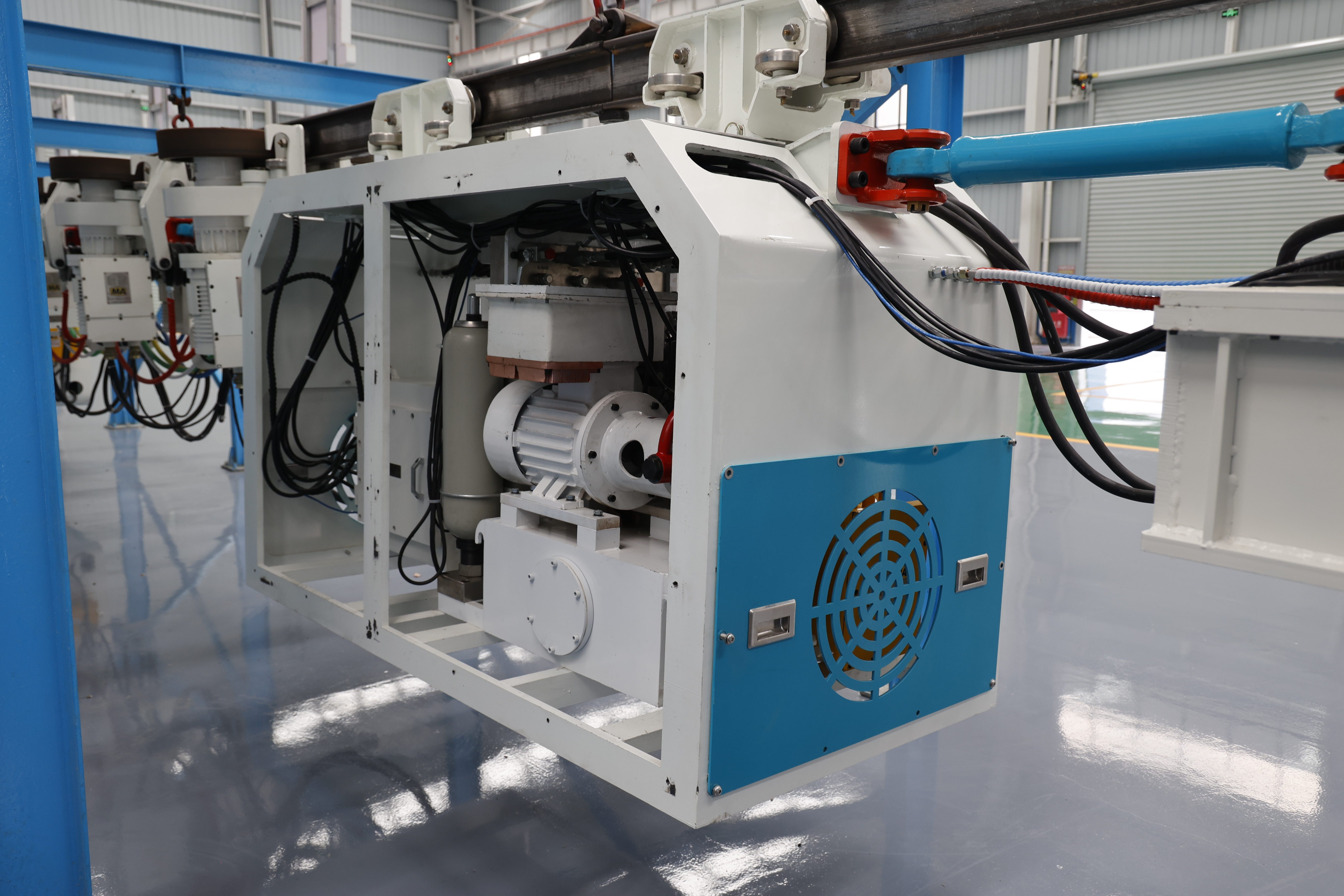 lithium battery monorail crane