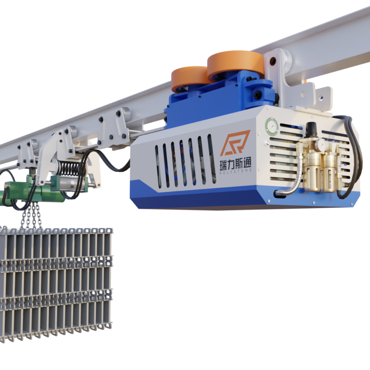 pneumatic monorail crane