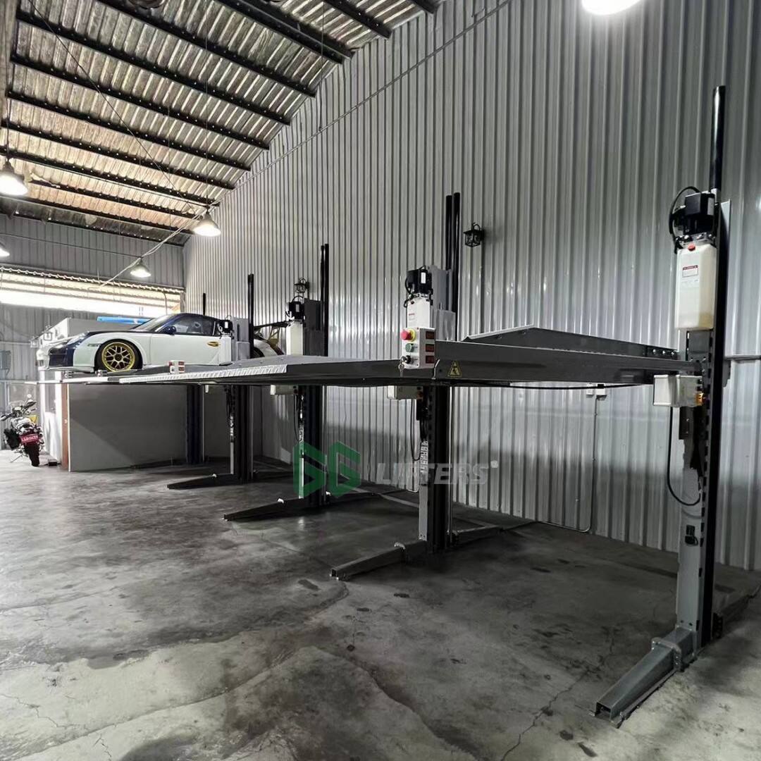 Home garage double deck storage equipment--2 post parking lift