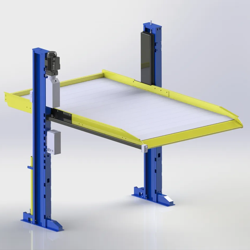 Pont élévateur de stationnement à deux colonnes - simple étage, simple cylindre