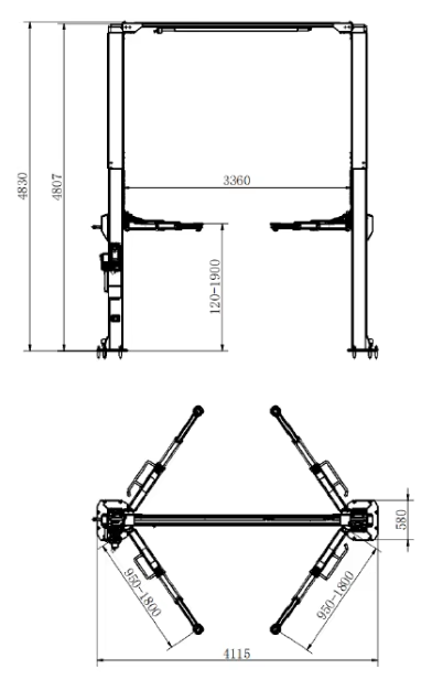 clear floor car lift-5