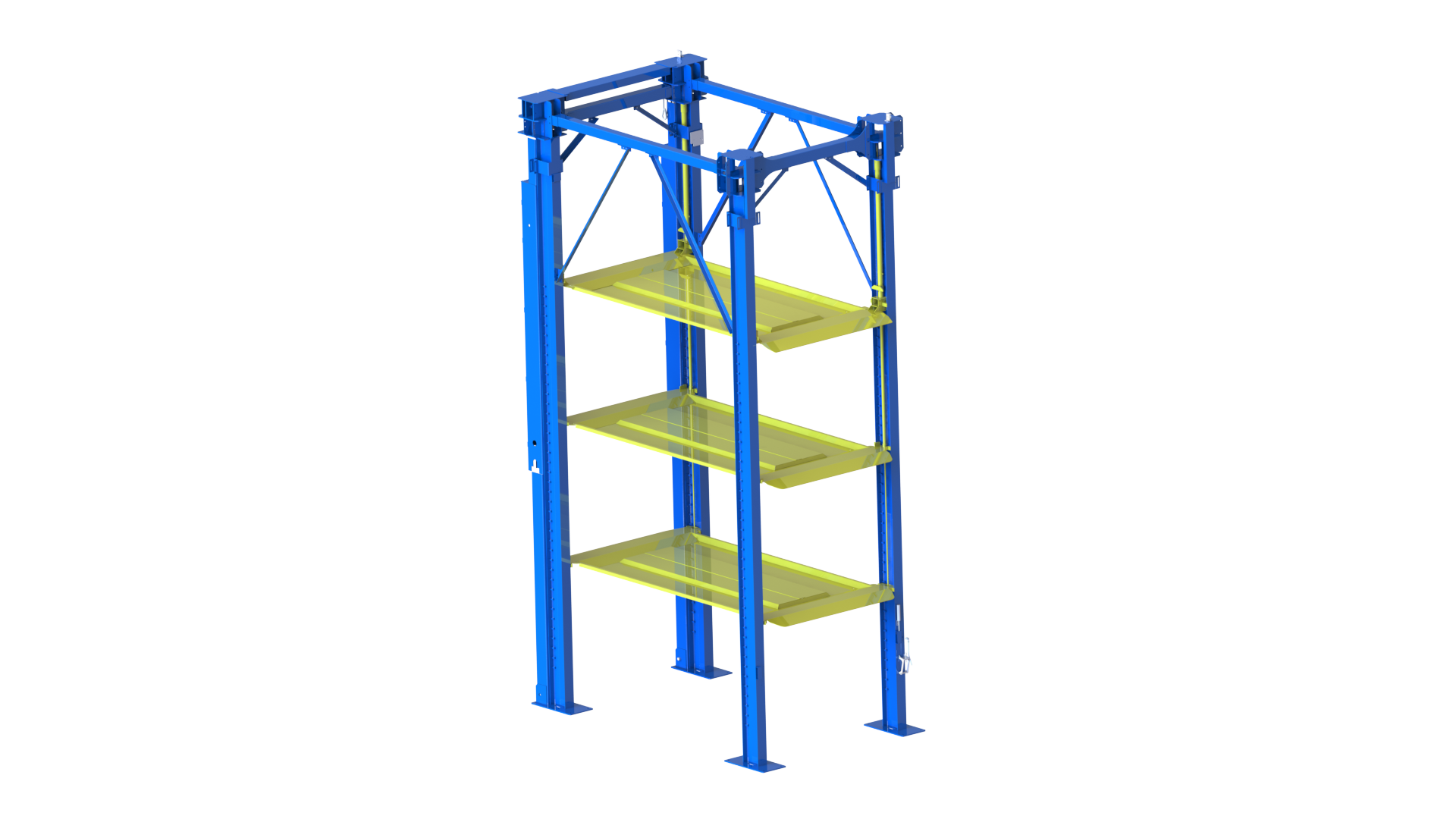 Vierspaltenvierfachstapler-Parklift