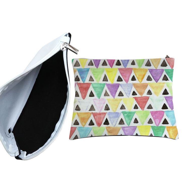 Sac à cosmétiques/sac à crayons en tissu par sublimation - Taille M