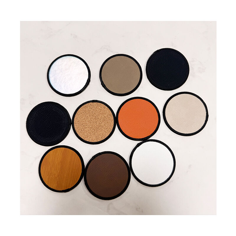 круглый лазерный патч из кожзаменителя Merrow диаметром 2 1/2