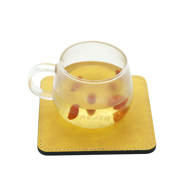 Sous-verre en simili cuir par sublimation - Carré