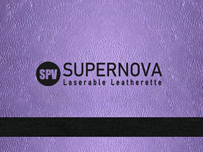 Metallic Purple/Black Laserable Leatherette