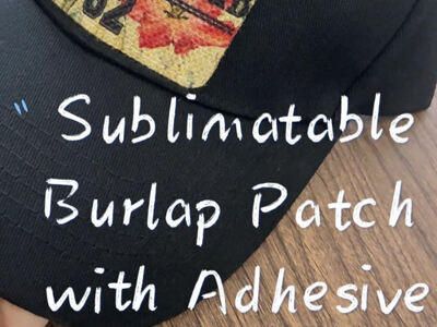 Want Custom Hat Patches? Burlap Sublimatable Ones!