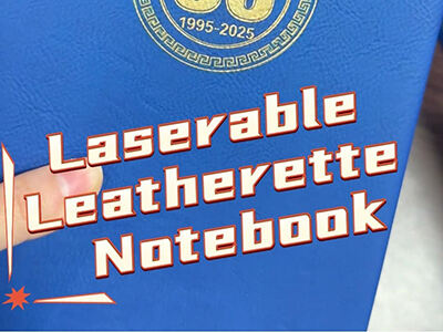 Laserable Leatherette Notebooks: Ideal School Anniversary Keepsakes