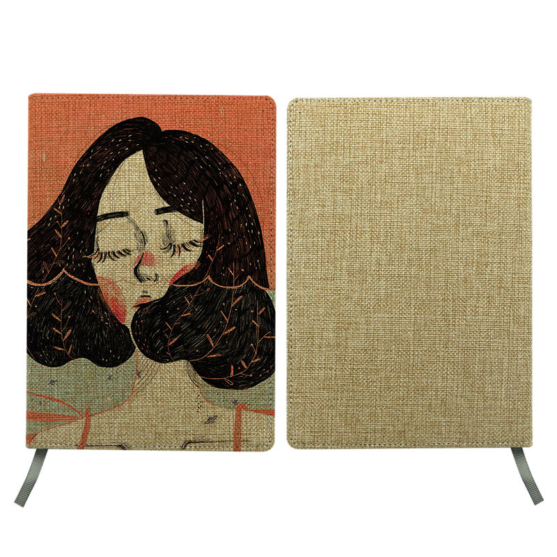 Sublimation Jute Changeable Notebook - A5 Size