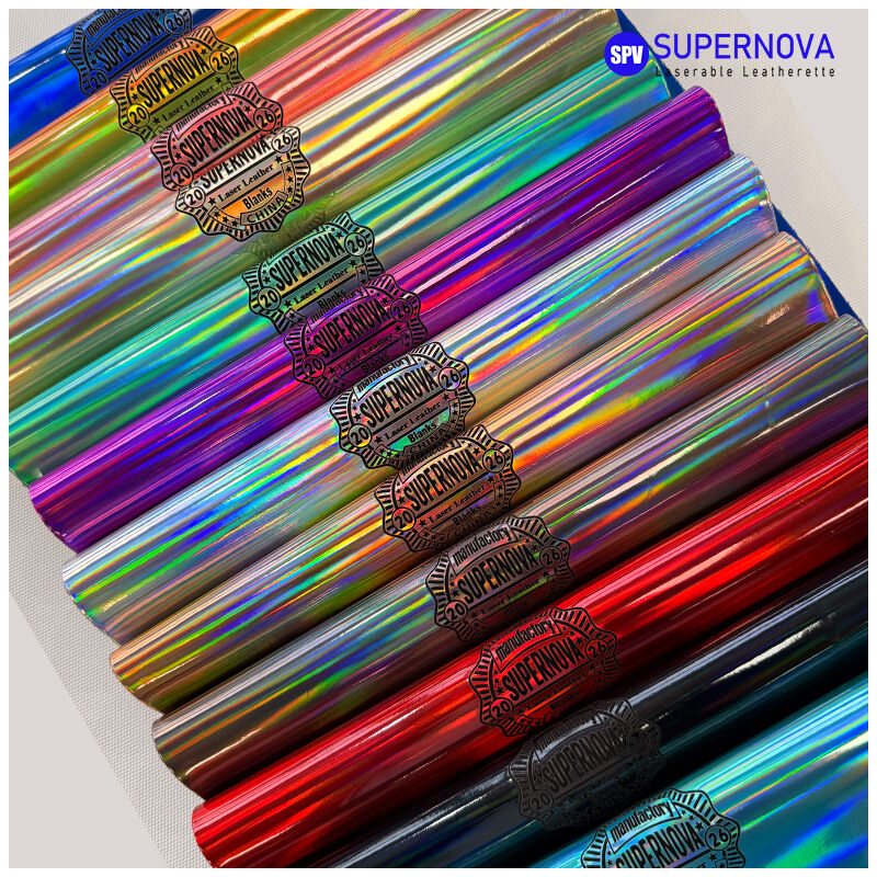 Holographic Laserable Leatherette Sheet 