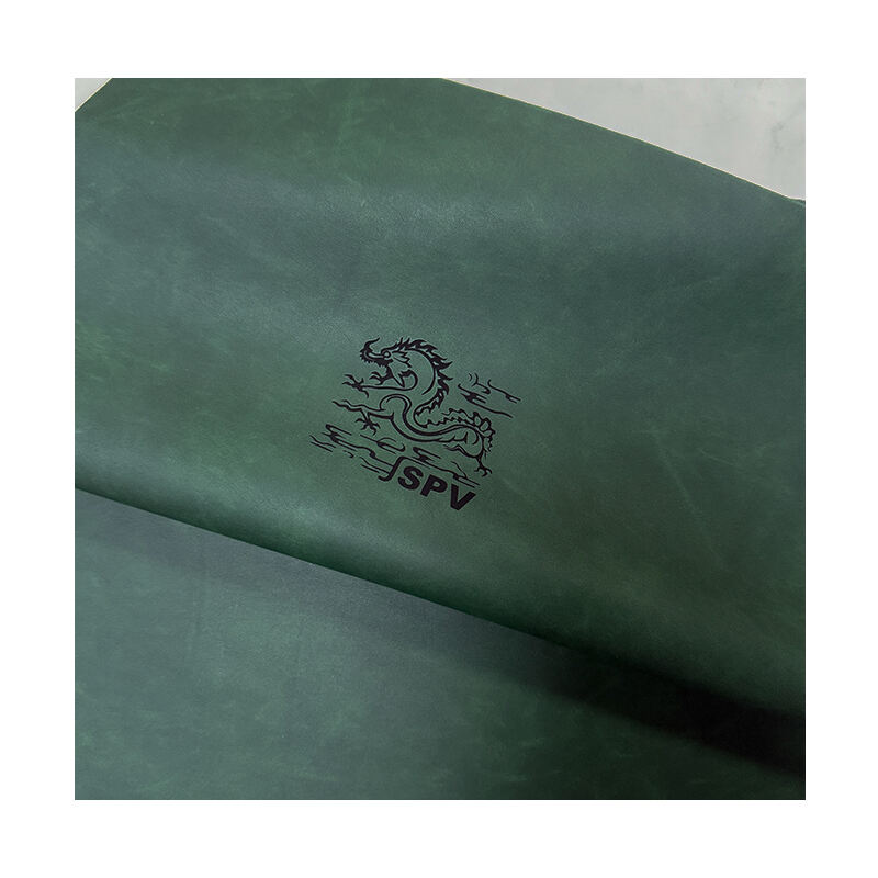 Dark Green/Black PU Cowhide Grain Laserable Leatherette Sheet