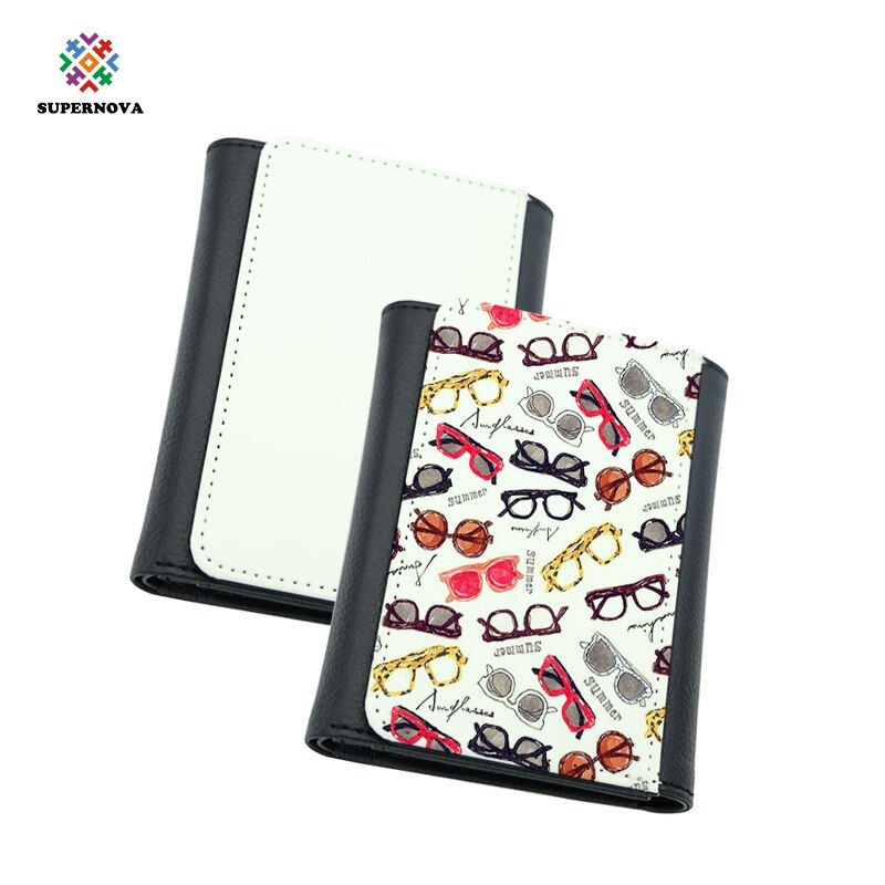 Portefeuille en simili cuir par sublimation avec intérieur en PU - Moyen modèle
