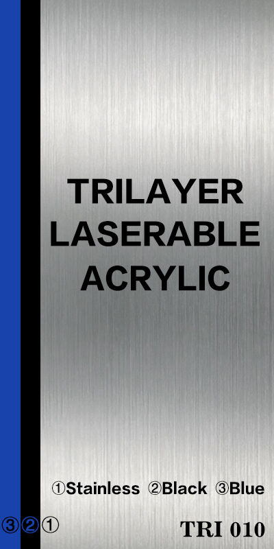 1.5mm Trilayer Layers Acrylic Laserable Sheets with Adhesive