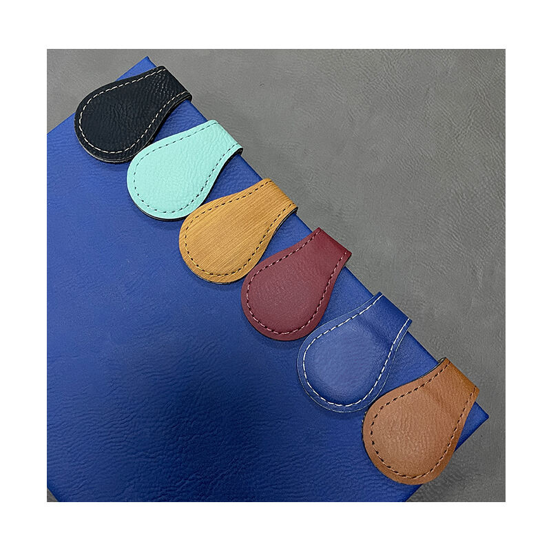Laserable Leatherette Magnet Bookmark