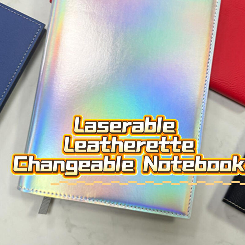 Cahier personnalisable en similicuir gravable