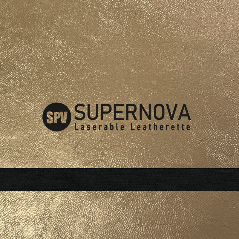 Champagne/Black Metallic Laserable Leatherette Sheet 