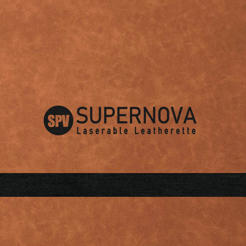 Stredne hnedý/čierny laserovateľný koženkový list s lepiacou vrstvou – kolekcia Creekside