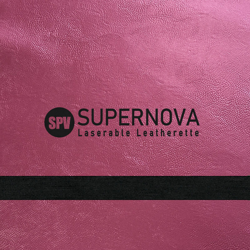 Light Pink/Black Metallic Laserable Leatherette Sheet 