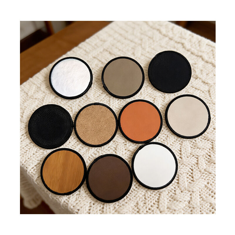 круглый лазерный патч из кожзаменителя Merrow диаметром 3