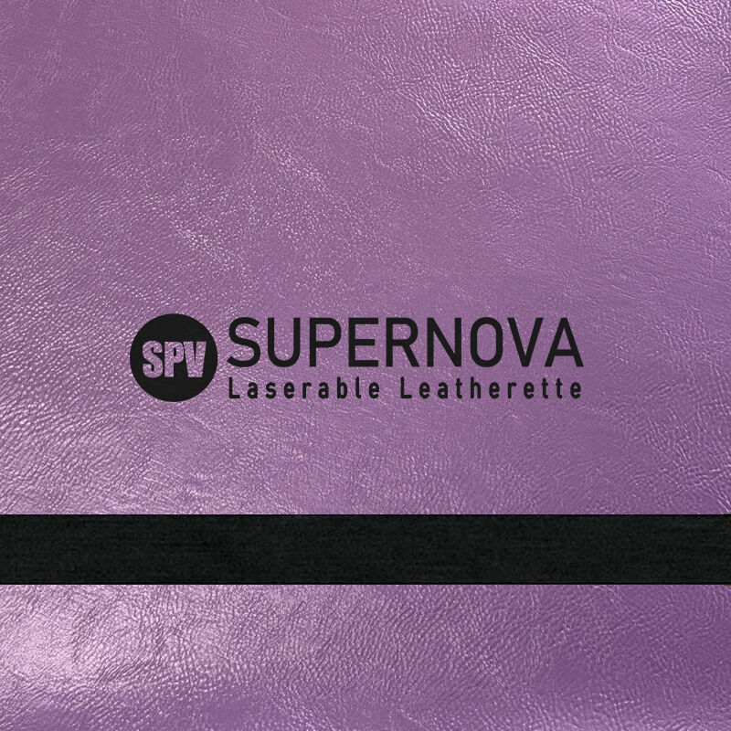 Lavender Purple/Black Metallic Laserable Leatherette Sheet 