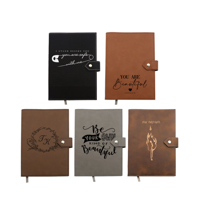 Laserable Leatherette Journal with Clasp