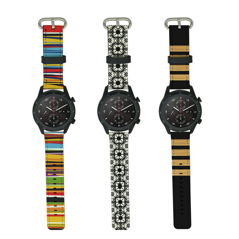 Bracelets pour Samsung/Huawei en Cuir PU par Sublimation 20mm