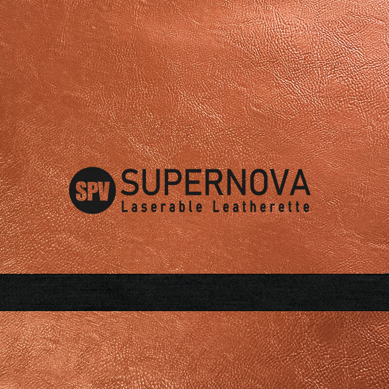 Copper Brown/Black Metallic Laserable Leatherette Sheet 