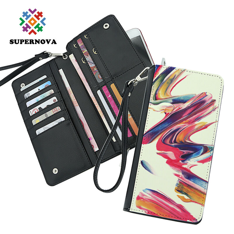 Sublimation Leatherette Wallets with Wrist Strap - Classic