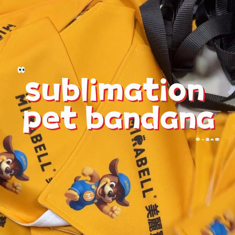 Bavette pour animal de compagnie par sublimation