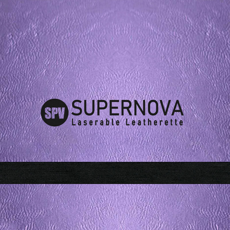 Metaliczna Purpur/Czarna Arkusz Skórzany Przeznaczony do Laserowania