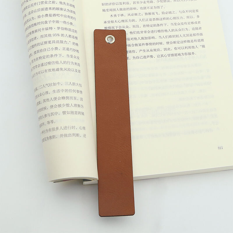 Laserable Leatherette Long Shape Bookmark