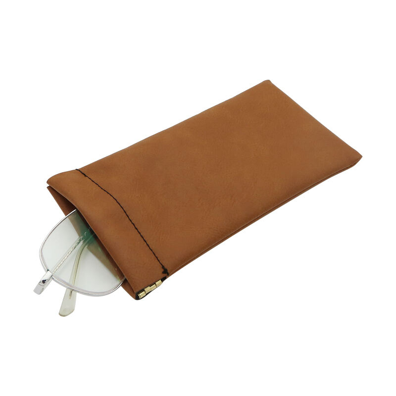Laserable Leatherette Spring Pouch Bag