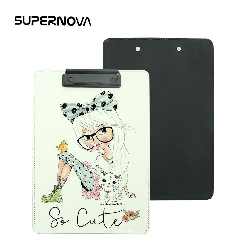 Sublimation PU Leather Clipboard with Metal Clip - A4
