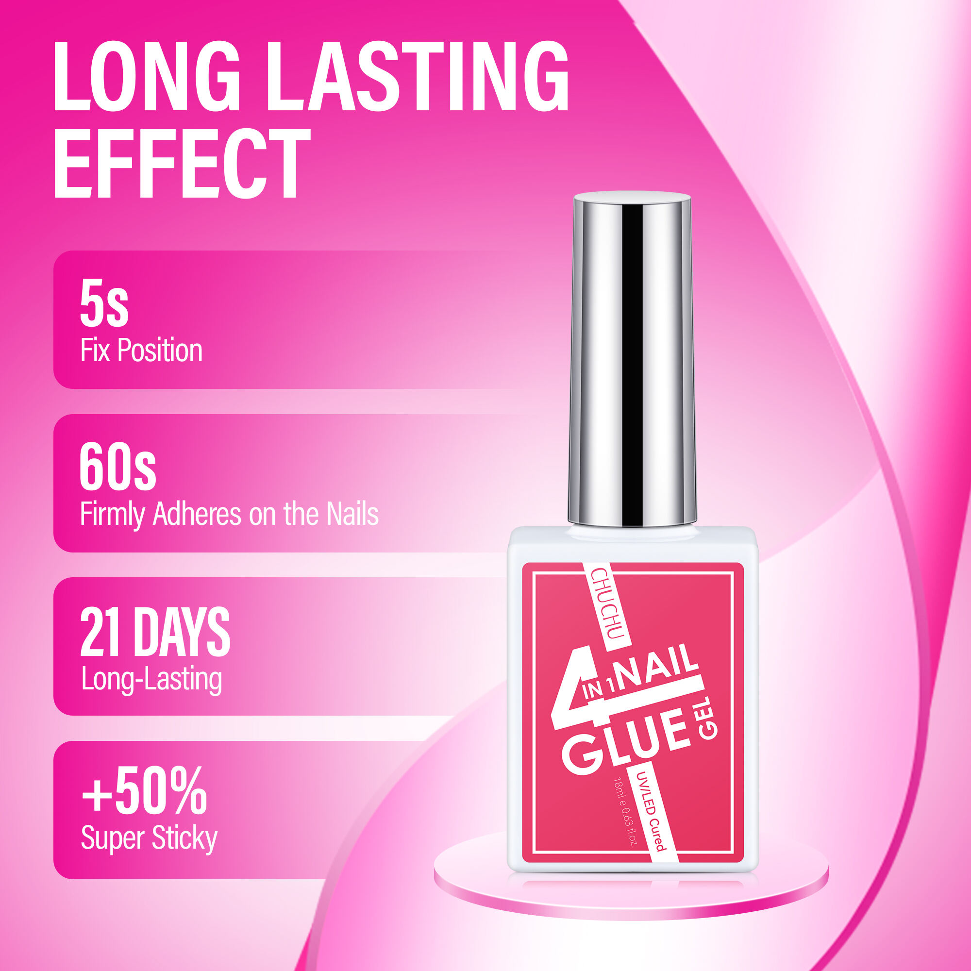 4 in 1 nail gel glue details