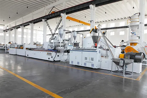 Why does one PVC door panel production line need to be equipped with two WPC door frame production lines?