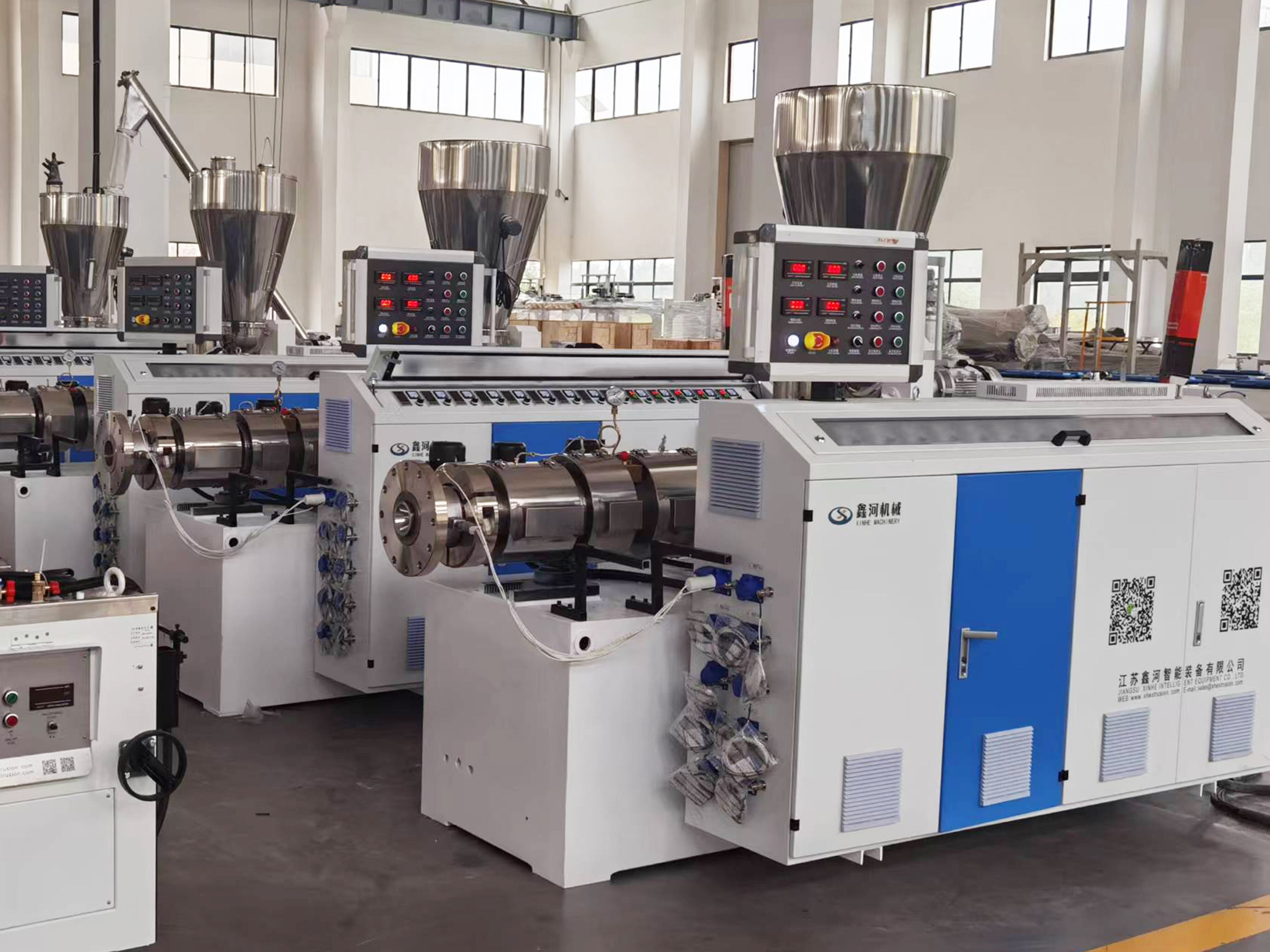 SJZ Series Conical Twin-screw PVC PE Plastics Extruder Machine