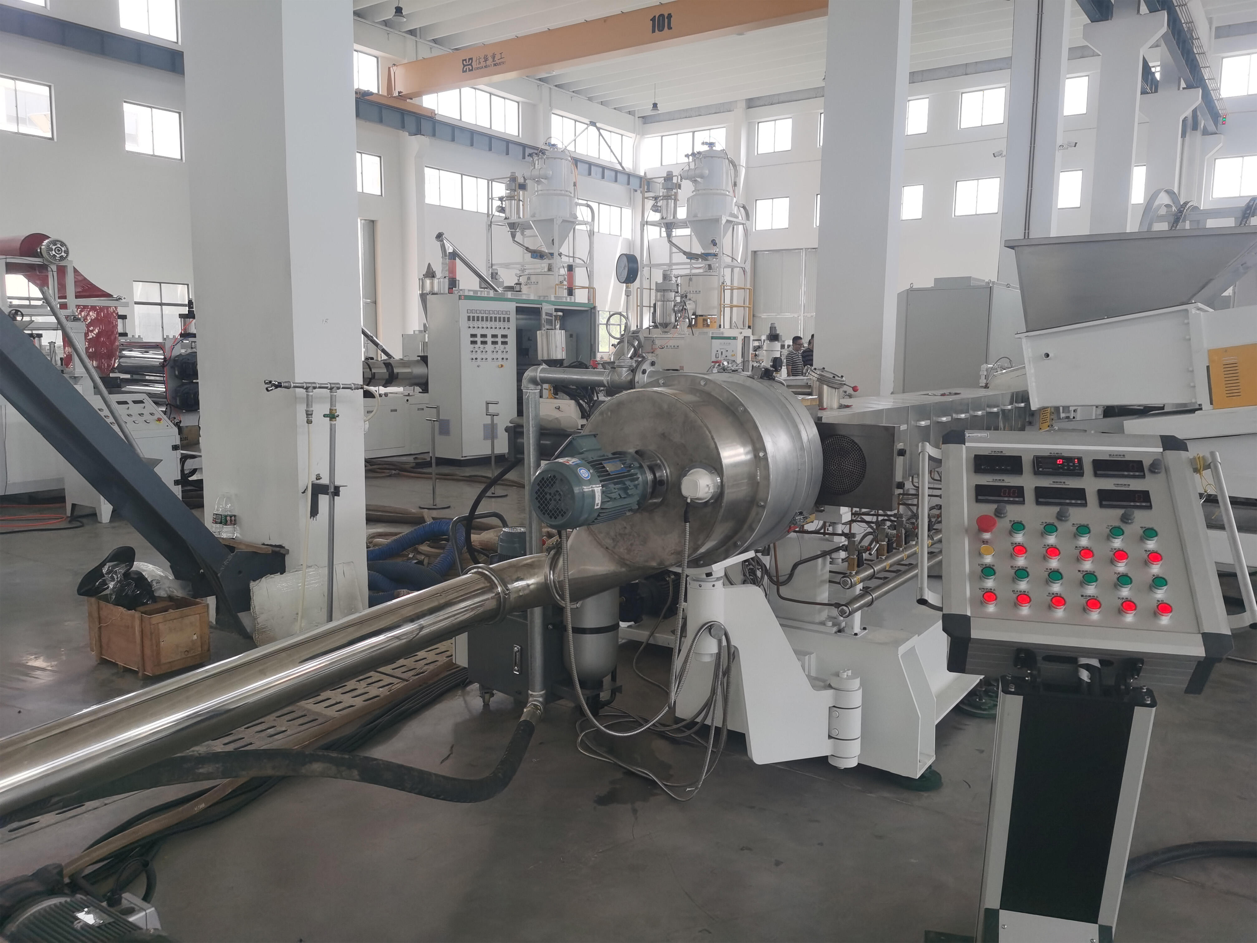 Single Screw PP, PE, PET, PS, PA Pelletizing Prilling Granulating Machine