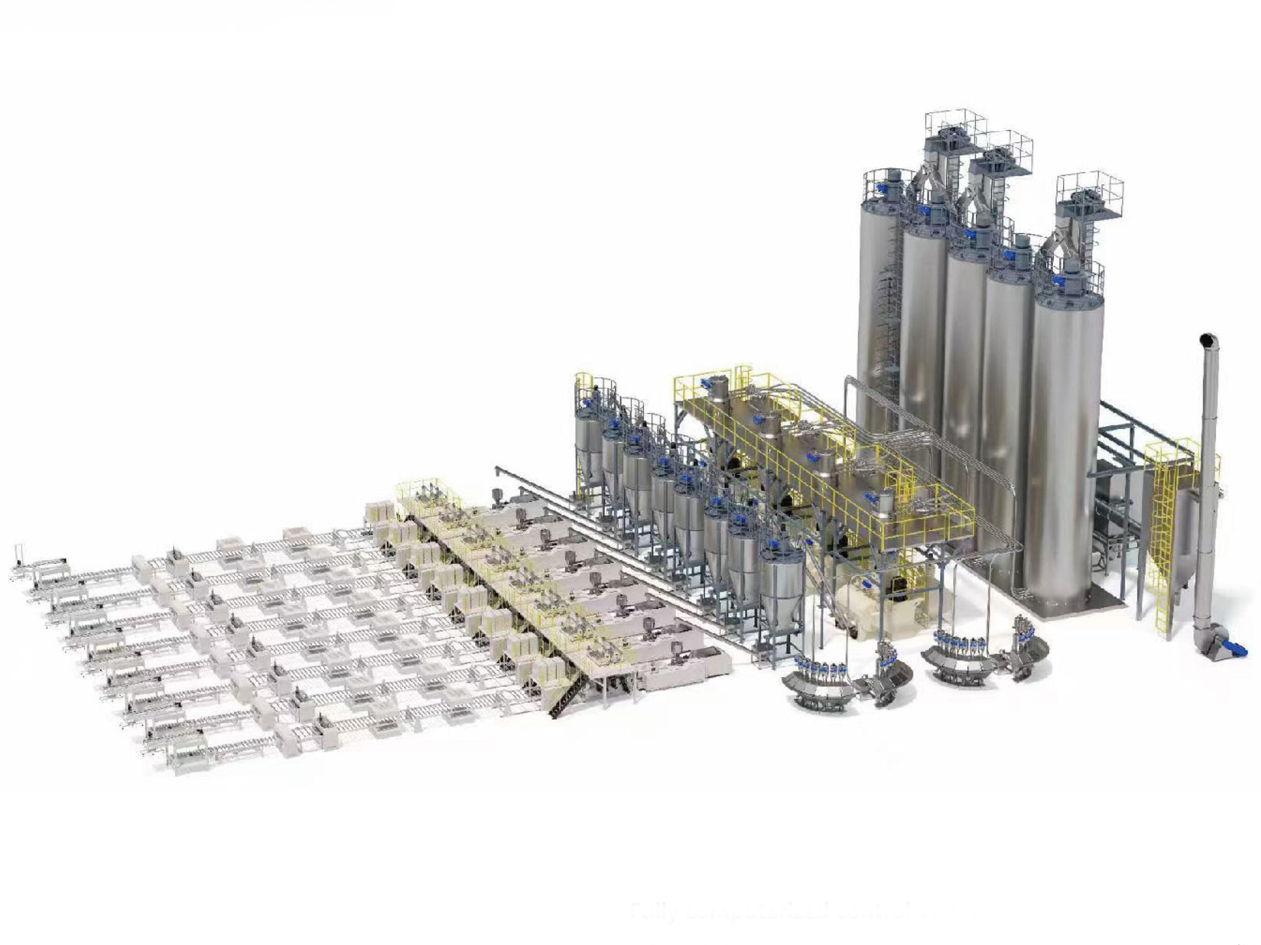 Automatic intelligent centralized feeding system