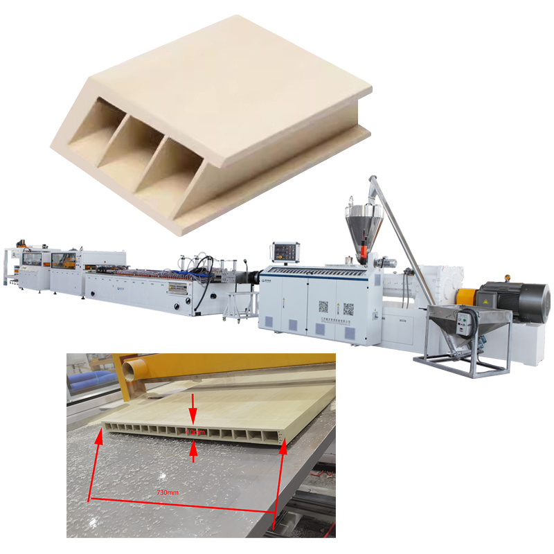 WPC 도어 생산 라인에서 분당 0.8m의 완제품 생산 속도를 달성하는 방법은?