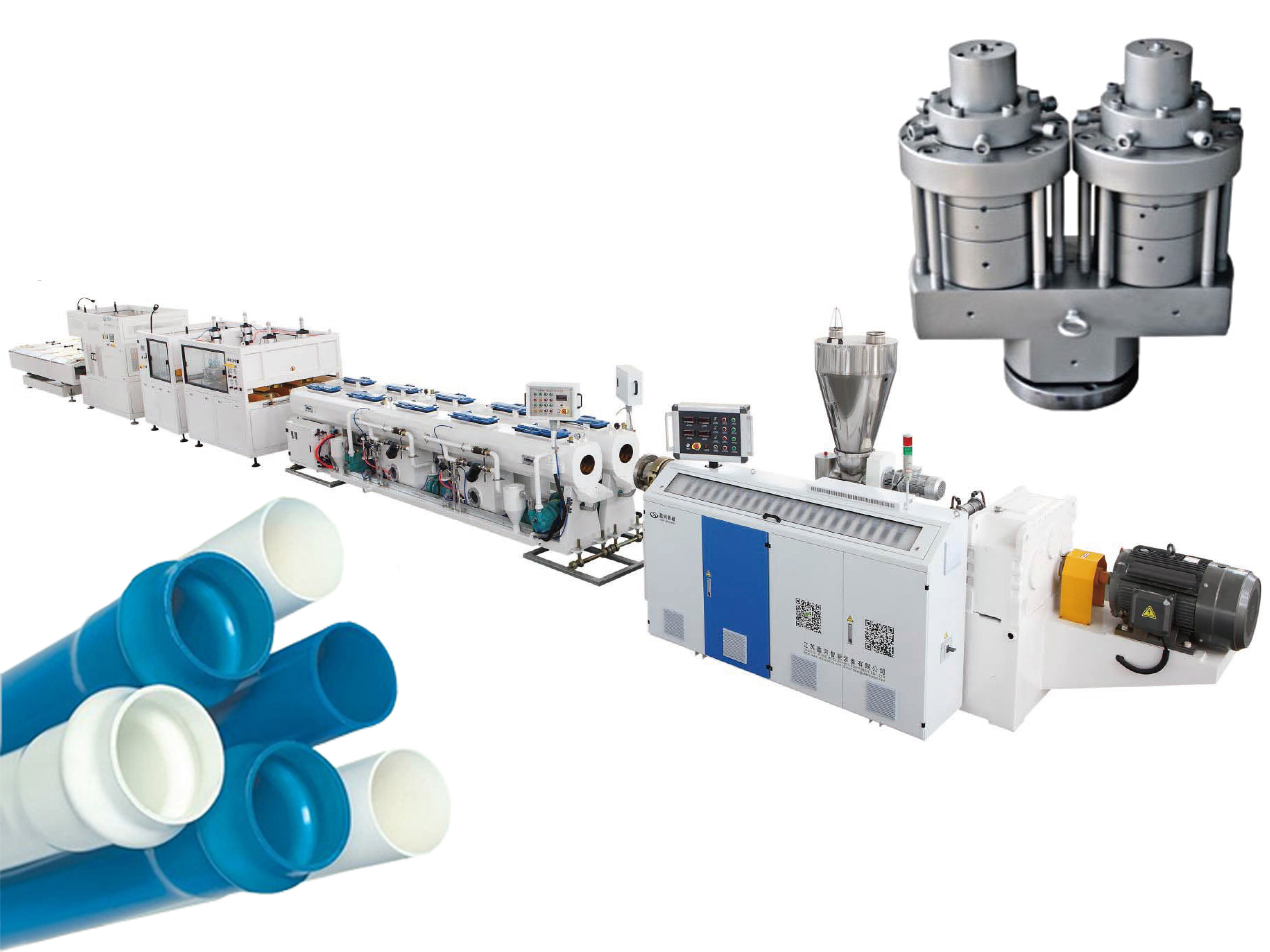 PVC Dual Double-Pipe Water Drain Irrigation Conduit Production Line