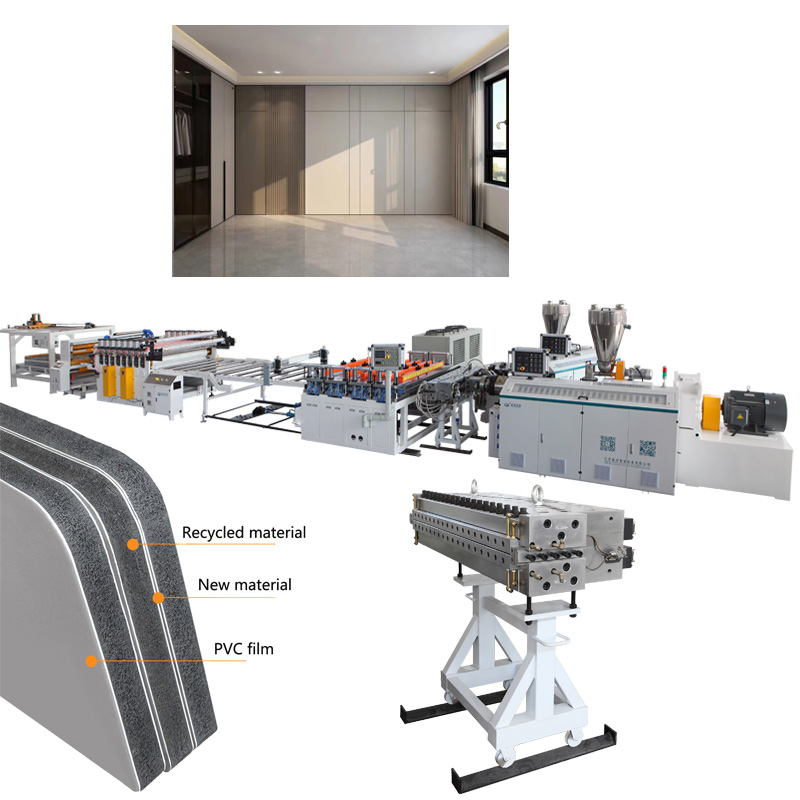 A breakthrough in 3-18mm PVC foam board production line technology allows for perfect cutting with a single online cutting machine.