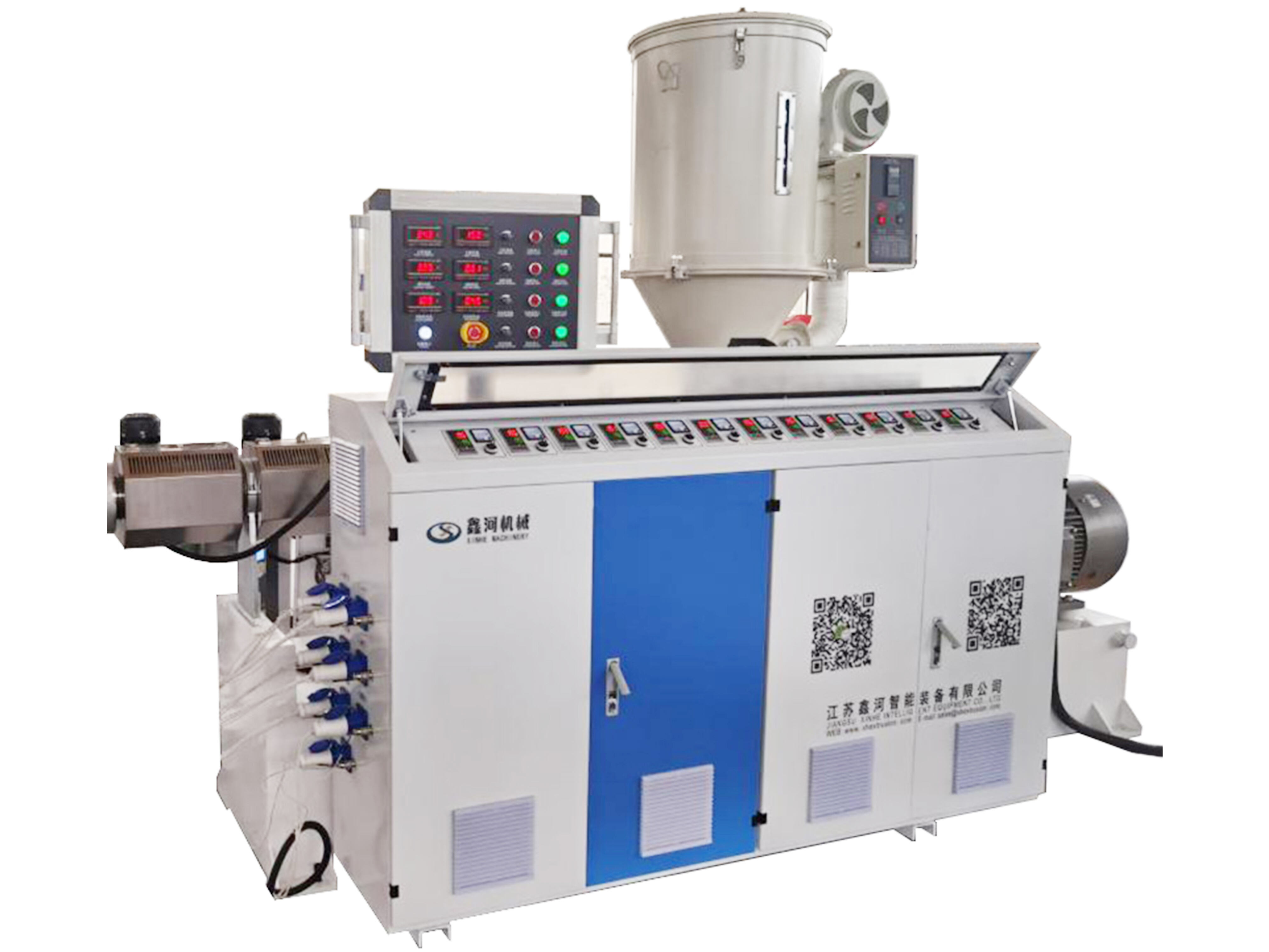 SJ Series Single Screw Plastic Extrusion For PP PE PC Pipe Production Line