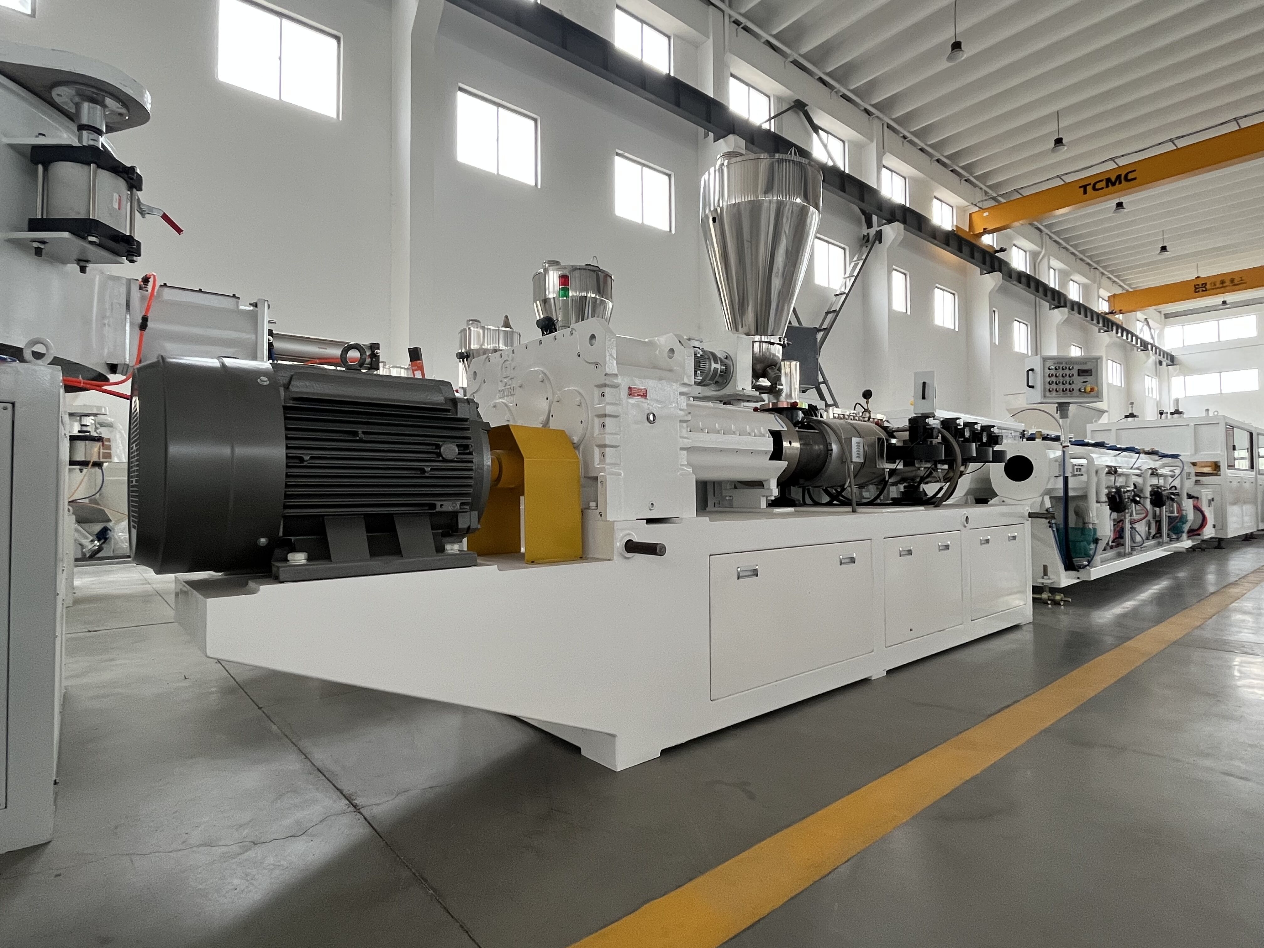 SJZ Series Conical Twin-screw PVC PE Plastics Extruder Machine