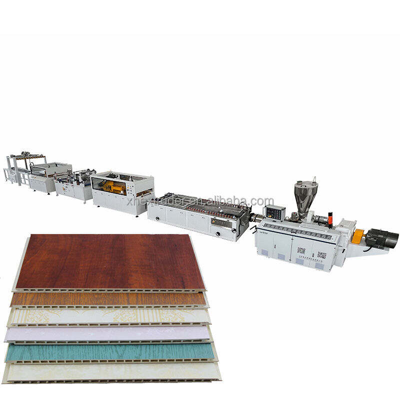 The difference between 7m/min PVC wallboard production line and 4m/min PVC wallboard extrusion line