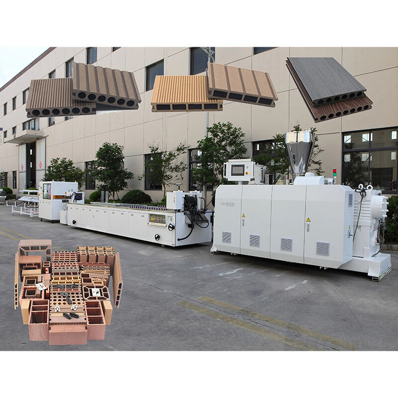 The difference between PE wood-plastic co-extrusion production line and PE wood-plastic outdoor profile production line