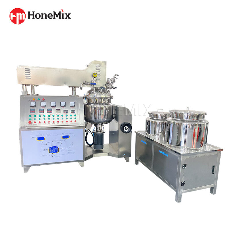 Small Batch Cosmetic Manufacturing Equipment Vacuum Emulsifying Mixer